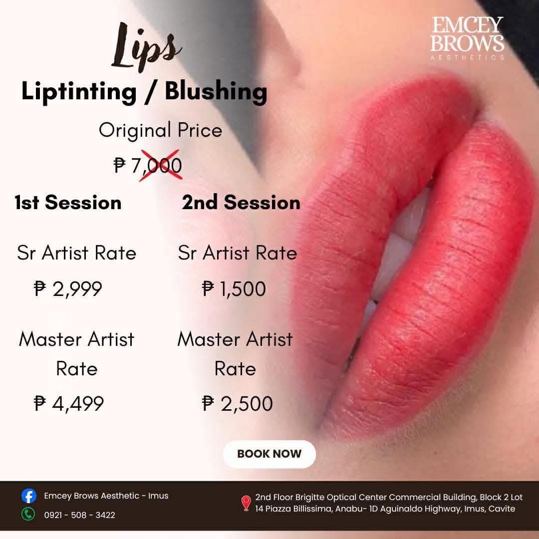 LIPTINTING / BLUSHING by Emcey Brows — Imus, Cavite