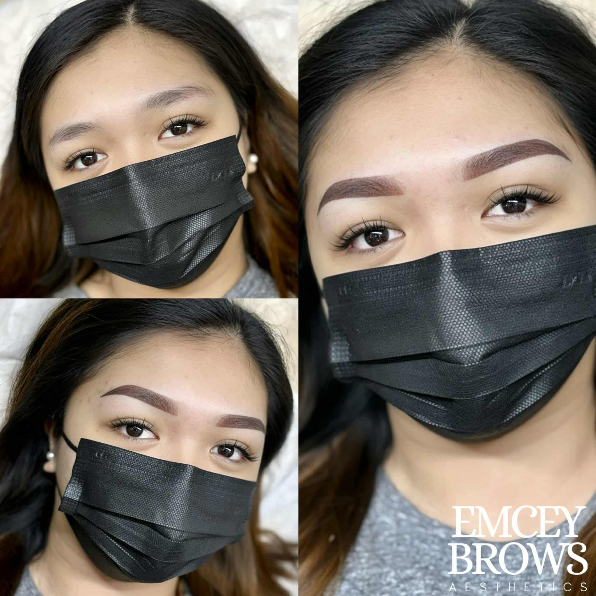 Emcey Brows client transformation — Imus, Cavite