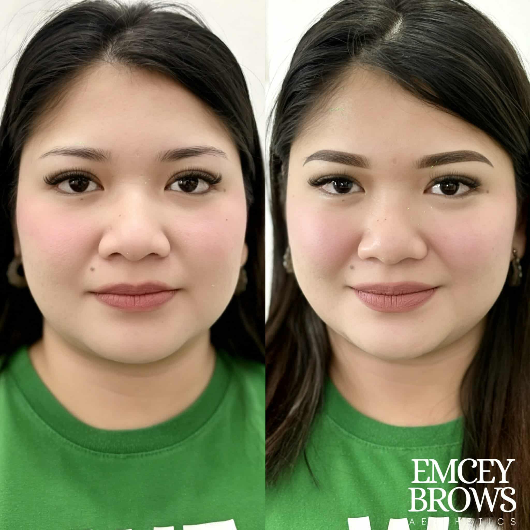 Emcey Brows client transformation — Imus, Cavite