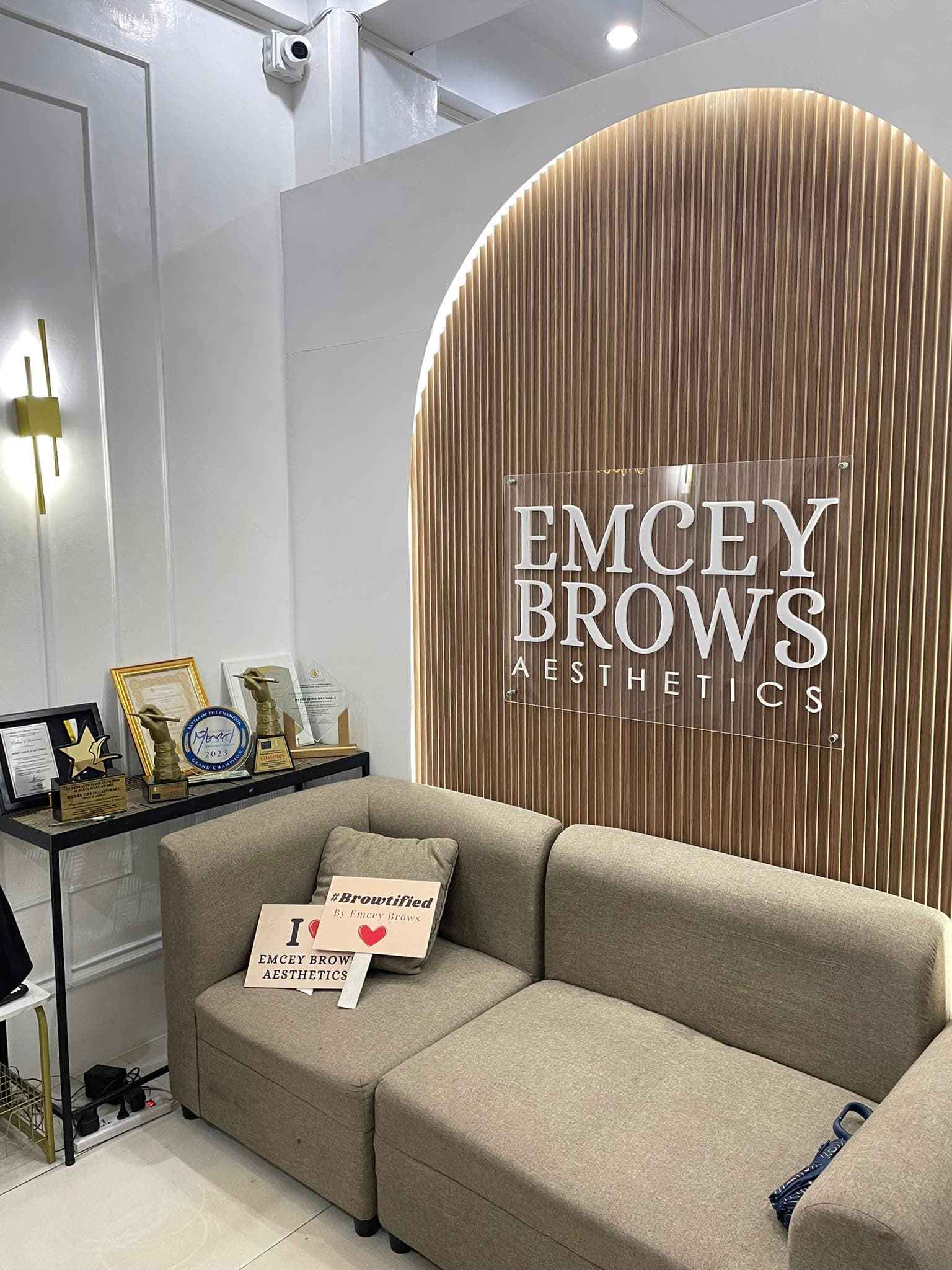 Inside Emcey Brows — Imus, Cavite