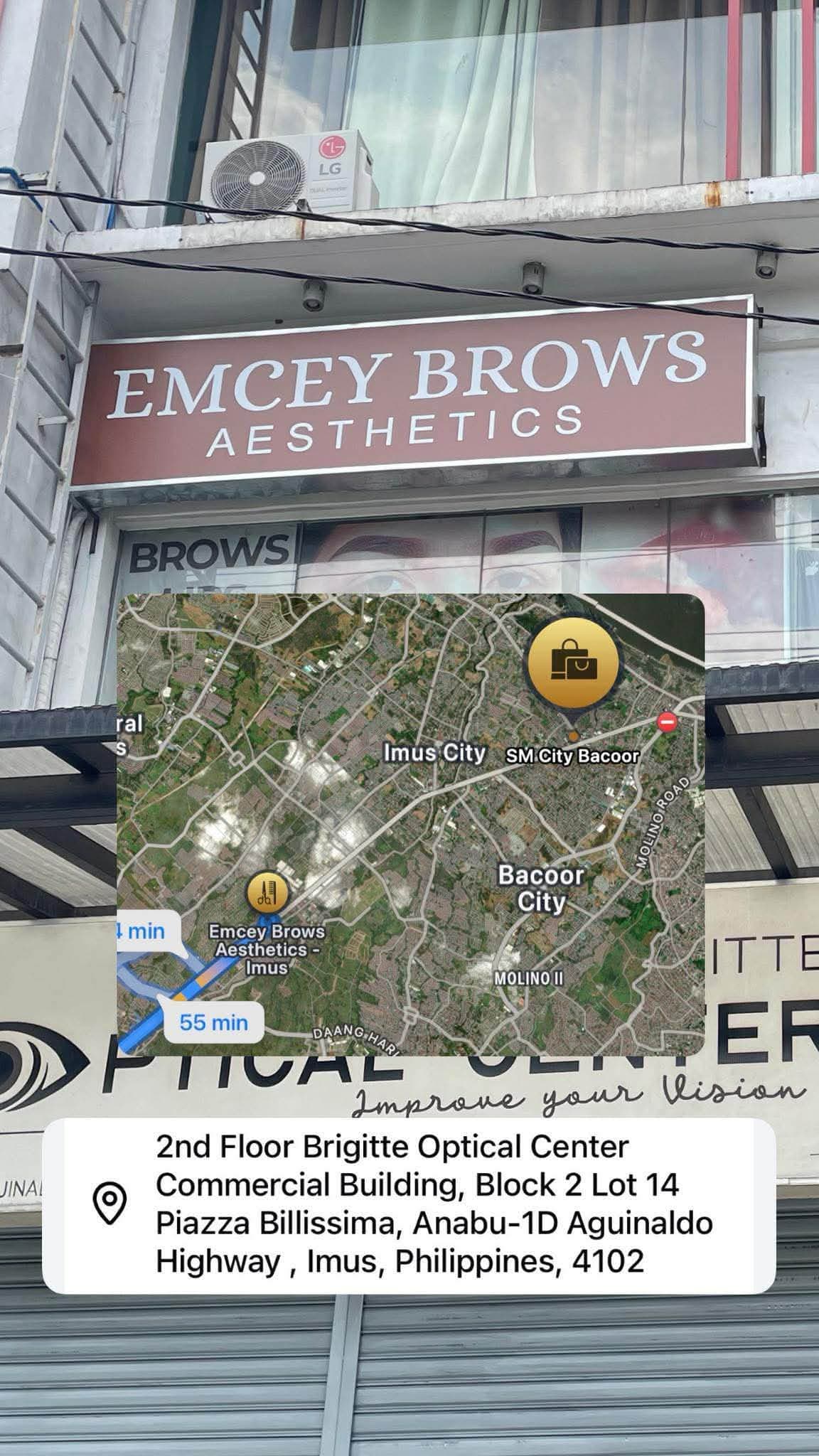 Inside Emcey Brows — Imus, Cavite
